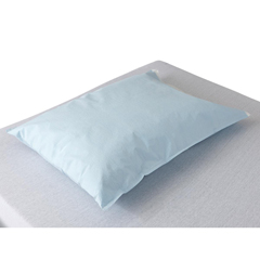 MEDNON24346 - Medline - Disposable Tissue/Poly Pillowcases, Blue, 100 EA/CS