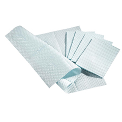 MEDNON24358BH - Medline - Disposable 3-Ply Tissue/Poly Professional Towels, Blue, 13 x 18