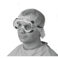 MEDNON24776H - Medline - Standard Fluid Protection Lab Goggles with Elastic Strap