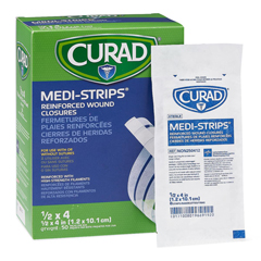 Curad Sterile Medi-Strip Wound Closure, 1/2