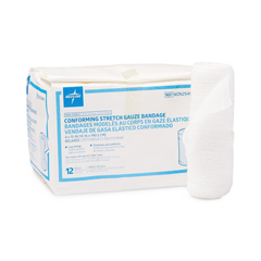 Medline Nonsterile Conforming Stretch Gauze Bandages, 12 EA/BX