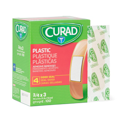 Curad Plastic Adhesive Bandages, Natural, No, 1200 EA/CS