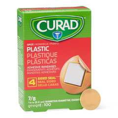 MEDNON25501H - Curad - Plastic Adhesive Bandages, Natural, No, 100 EA/BX
