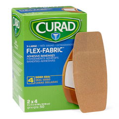 MEDNON25524Z - Curad - Flex-Fabric Adhesive Bandages, Natural, No, 50 EA/BX
