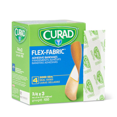 Curad Flex-Fabric Adhesive Bandages, Natural, No, 1200 EA/CS