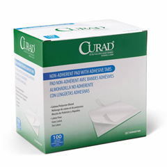 MEDNON25710A - Curad - Sterile Nonadherent Pad with Adhesive Tabs, 3 x 4, 1200 EA/CS
