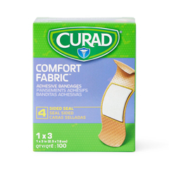 MEDNON25760Z - Medline - CURAD Comfort Adhesive Bandages, 1 x 3 (2.5 cm x 7.6 cm), 100 EA/BX