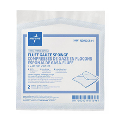 Medline Bulkee II Super Fluff Sponges, 4