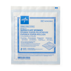 Medline Bulkee II Super Fluff Sponges, 6