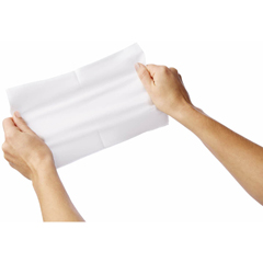 MEDNON260506 - Medline - Deluxe Dry Disposable Washcloths, White, 10X13, 500 EA/CS