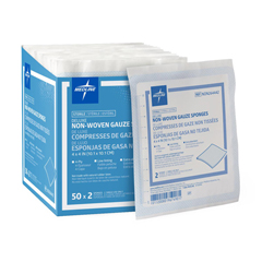 Medline Avant Deluxe Sterile Nonwoven Gauze Sponges, 1200 EA/CS