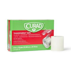 Curad Transparent Adhesive Plastic Tape, Transparent, 6 RL/BX