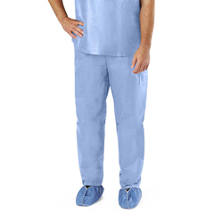 Medline Disposable Scrub Pants, Blue, XXL, 30 EA/CS