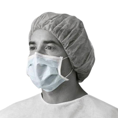 Medline ASTM F2100-19 Level 2 Procedure Face Masks with Ear Loops, 50 EA/BX
