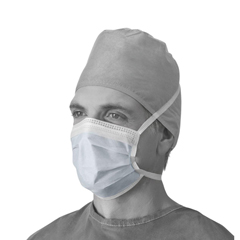 Medline Anti-Fog Surgical Face Masks with Ties, 50 EA/BX