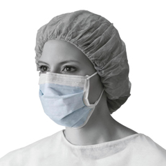MEDNON27408ELZ - Medline - Prohibit X-Tra ASTM Level 1 Procedure Face Mask with Anti-Fog Strip and Ear Loops, Blue, 50 EA/BX