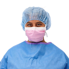 Medline ASTM Level 3 Surgical Face Mask with Ties, 50 EA/BX