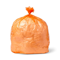 MEDNON303616ORN - Medline - Low-Density Trash Can Liner, Orange, 30 x 36, 1.6 Mil, Roll, 200 EA/CS