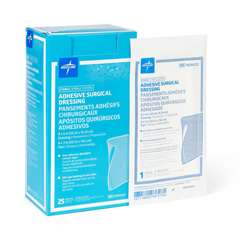 MEDNON4313H - Medline - Sterile Adhesive Surgical Dressing, 8 x 6 with 8 x 3 Pad, 1/EA