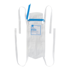 MEDNON4410 - Medline - Refillable Ice Bag with Clamp Closure, White, 5 x 12, 4 Ties