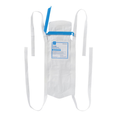 Medline Refillable Ice Bag with Clamp Closure, White, 5