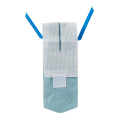 MEDNON4430 - Medline - Refillable Ice Bag with Clamp Closure and Dual Pouches, White, 5 x 12