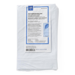 MEDNON70540WMH - Medline - Adult Body Bag with Metal Zipper, PVC, 200 lb. Limit, White, 36 x 90, 1/EA