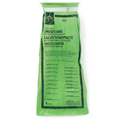 MEDNON80327 - Medline - Clean Sack Economy Emesis Bag with Rigid Ring and Graduations, Green, HDPE, *HPG Customers Only, 144 EA/CS