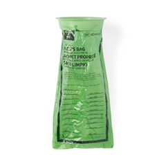 Medline Emesis Bag with Rigid Plastic Ring, Graduated, HDPE, Green, 144 EA/GR