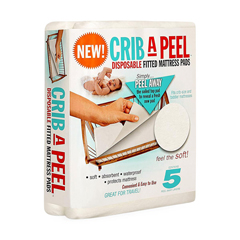 Medline Crib-A-Peel Bed Sheet, 5 Layers, White, Crib/Toddler Mattresses, 1/EA