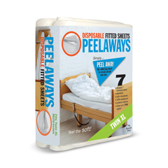 PeelAways Bed Sheet, 7 Layers, Twin XL Size, 1/EA
