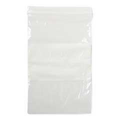 MEDNONZIP58Z - Medline - Plastic Bags with Zip Closure and White Write-On Block, 2 mil, 5 x 8, 100 EA/PK