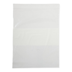 MEDNONZIP810Z - Medline - Plastic Bags with Zip Closure and White Write-On Block, 2 mil, 8 x 10, 100 EA/PK