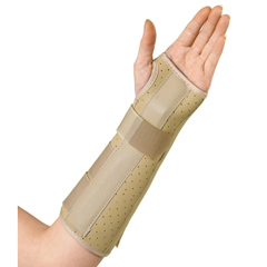 Medline Vinyl Wrist and Forearm Splint, Left, Size XS, 10