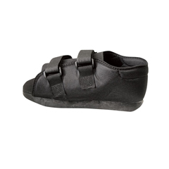 Medline Semirigid Post-Op Shoes, Black, X-Small, 1/EA