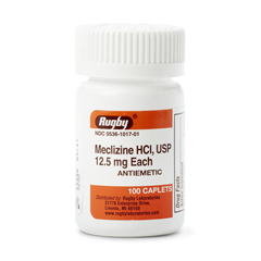Medline Generic OTC Meclizine, 12.5 Mg, 100 per Bottle (Compare to Bonine)