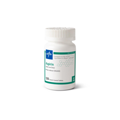 MEDOTCM00003 - Medline - Aspirin Enteric Coated Tablets, 81 mg, 120/Bottle, 64 BT/CS