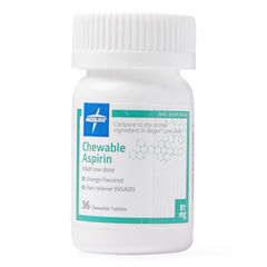 MEDOTCM00004H - Medline - Aspirin Chewable Tablets