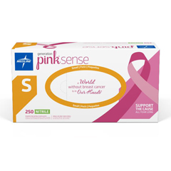 Medline Generation Pink Sense Powder-Free Nitrile Exam Gloves, Size S, 250 EA/BX