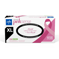 Medline Generation Pink Sense Powder-Free Nitrile Exam Gloves, Size XL, 2300 EA/CS