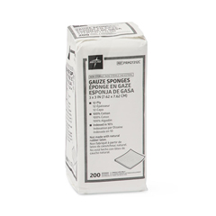 Medline Nonsterile Gauze Sponge, 12-Ply, 3