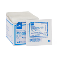 Medline Woven Sterile 12-Ply Gauze Sponges, 2