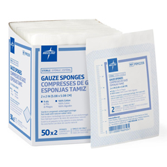 MEDPRM2208 - Medline - Sterile 100% Cotton Woven Gauze Sponges, 3000 EA/CS