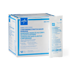 MEDPRM254198Z - Medline - Sterile Conforming Gauze Bandage, 4 x 4.1 yd., 12 EA/BX