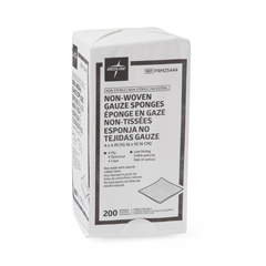 Medline Nonsterile Nonwoven Gauze Sponge, 2000 EA/CS