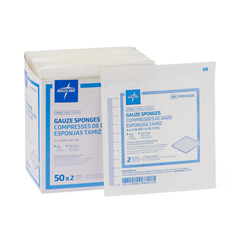 MEDPRM4408 - Medline - Sterile 100% Cotton Woven Gauze Sponges, 1200 EA/CS