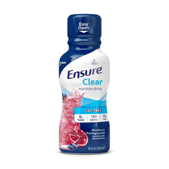 Abbott Nutrition Ensure Clear Nutritional Supplement Drink, Blueberry Pomegranate, 10 oz. Bottle