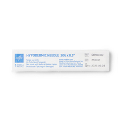 MEDSYR100302 - Medline - Hypodermic Beveled Needles, 30G x 0.5, 1000 EA/CS