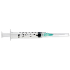 MEDSYR103215 - Medline - Hypoderm™ Hypodermic Syringes with Needle, 3mL, 21G x 1 800 EA/CS