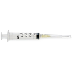 MEDSYR105207 - Medline - Hypoderm™ Hypodermic Syringes with Needle, 5mL, 20G x 1.5 400 EA/CS